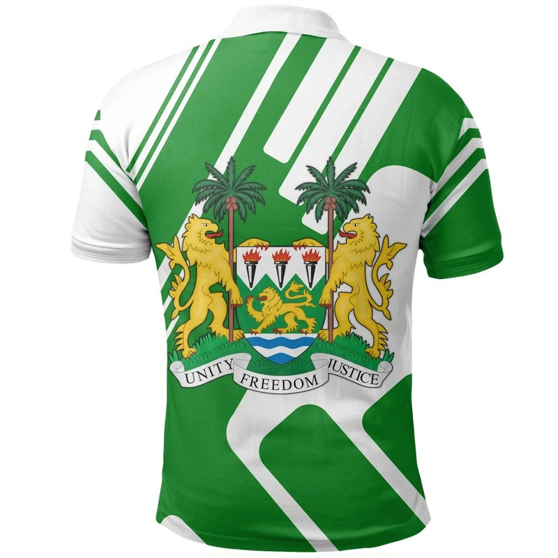 Sierra Leone Polo Shirt Rockie Style, African Polo Shirt For Men Women