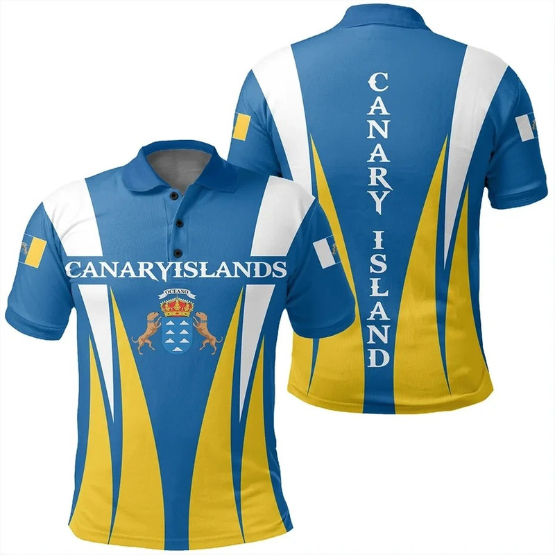 Canary Islands Polo Shirt Apex Style, African Polo Shirt For Men Women