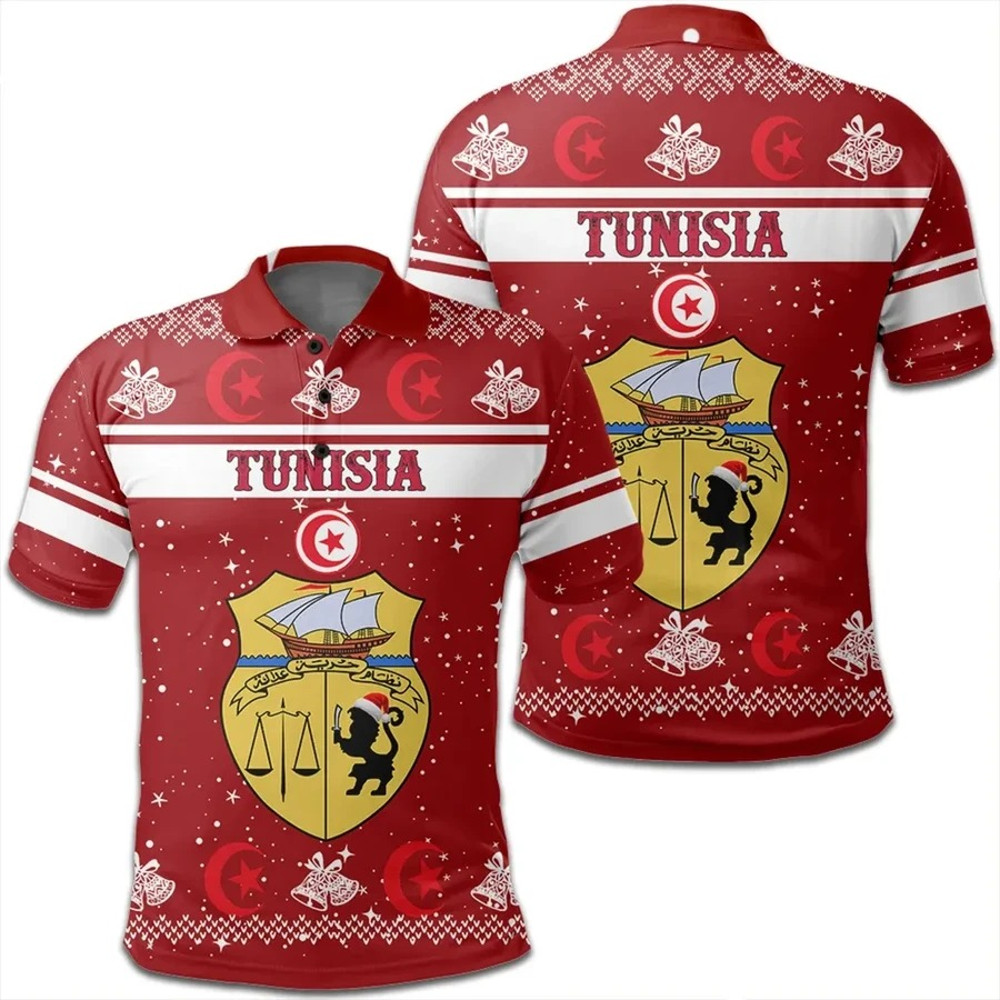Tunisia Polo Shirt Christmas, African Polo Shirt For Men Women