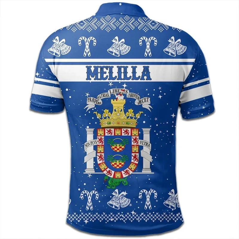 Melilla Polo Shirt Christmas, African Polo Shirt For Men Women