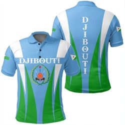 djibouti polo shirt apex style, african polo shirt for men women
