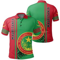 mauritania quarter style polo shirt, african polo shirt for men women