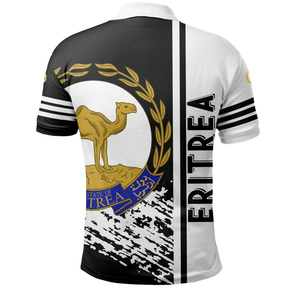 Eritrea Quarter Style Polo Shirt, African Polo Shirt For Men Women