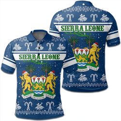 sierra leone polo shirt christmas, african polo shirt for men women