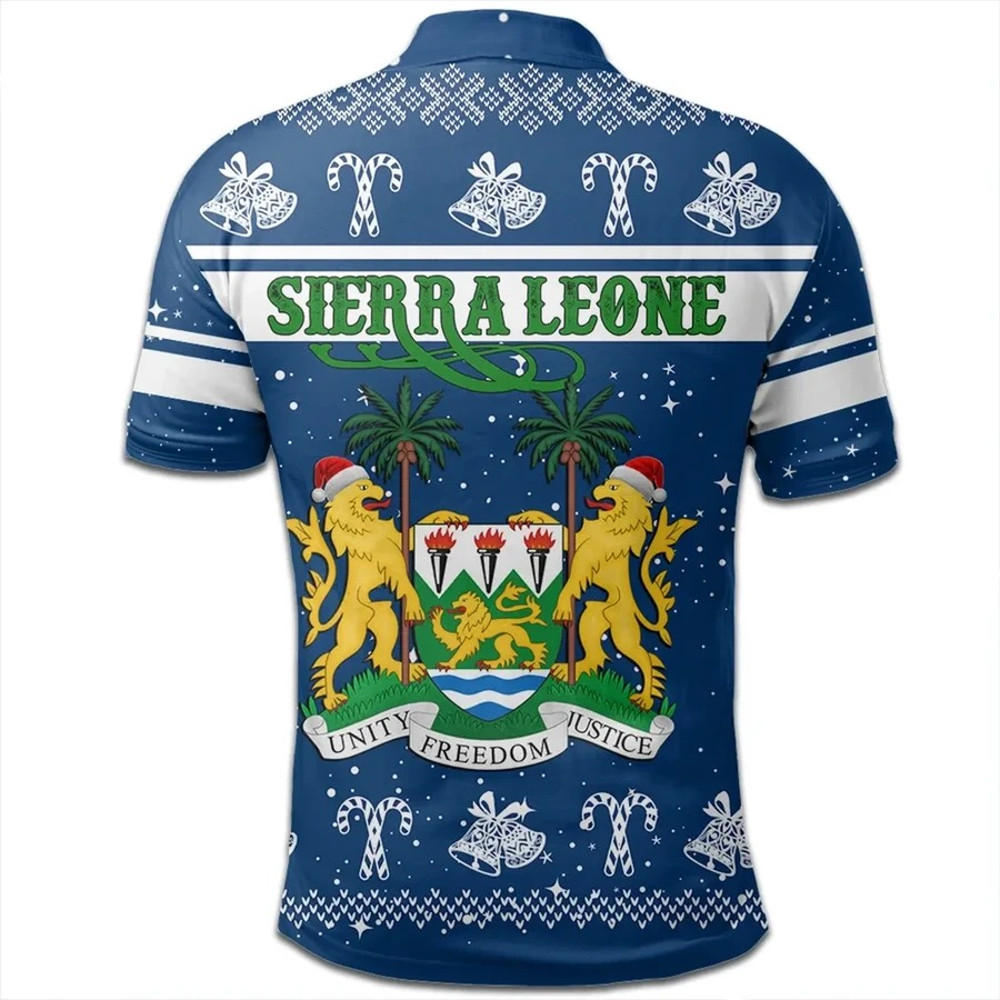 Sierra Leone Polo Shirt Christmas, African Polo Shirt For Men Women