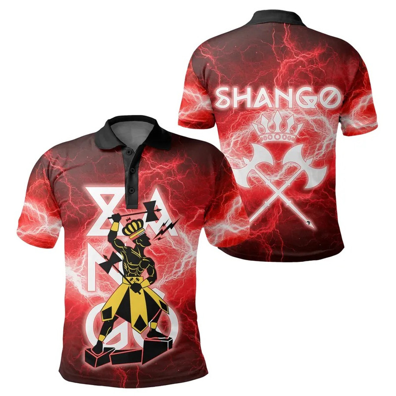 Shango Orisha - Yoruba Religion Polo Shirt, African Polo Shirt For Men Women