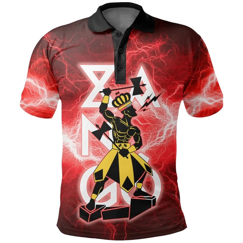 Shango Orisha - Yoruba Religion Polo Shirt, African Polo Shirt For Men Women