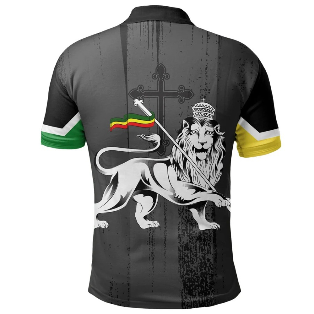 Lion of Judah Polo Shirt, African Polo Shirt For Men Women