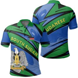 south sudan upraising polo shirt - lode style, african polo shirt for men women