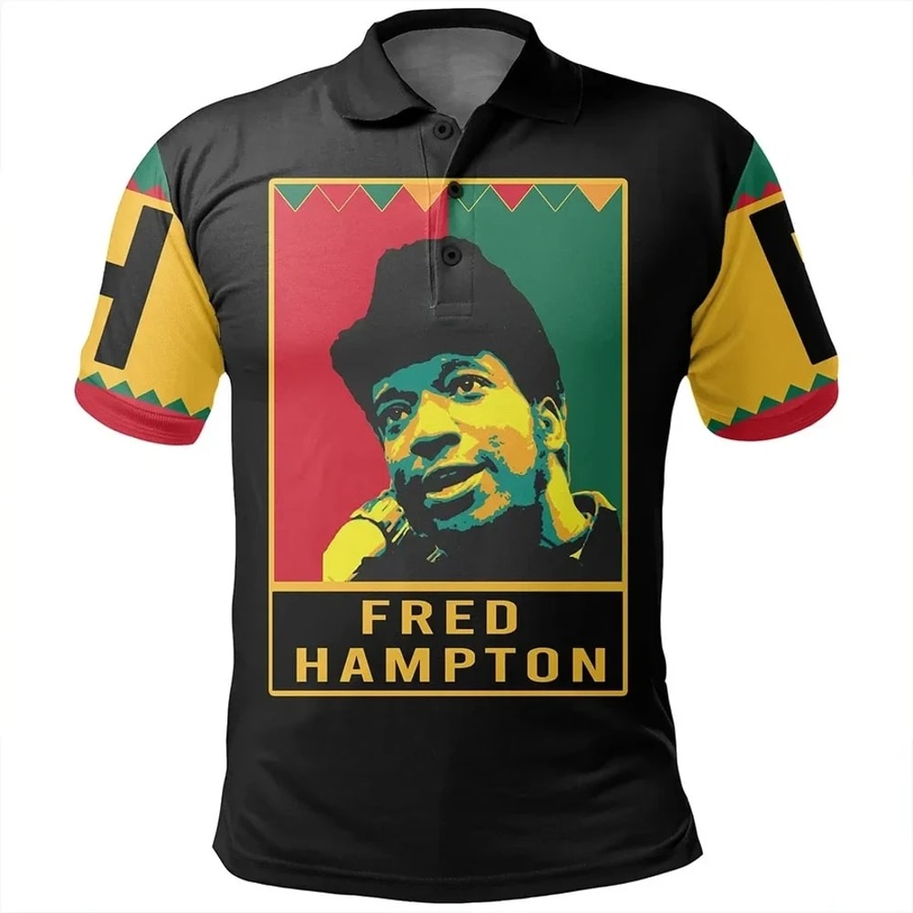 Fred Hampton Black History Month Style Men Polo Shirt, African Polo Shirt For Men Women
