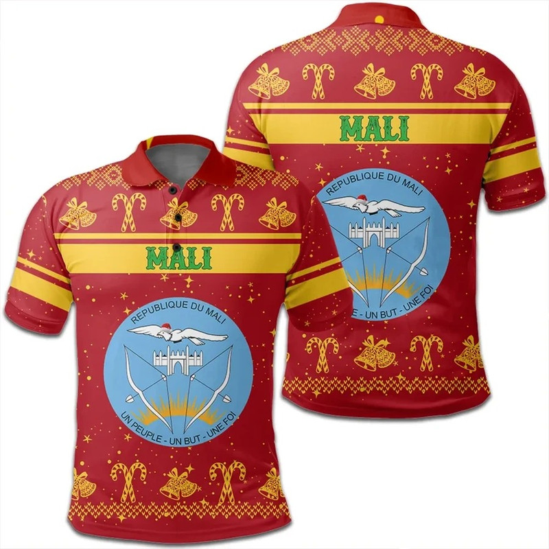 Mali Polo Shirt Christmas, African Polo Shirt For Men Women