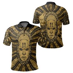 africa queen idia polo shirt, african polo shirt for men women