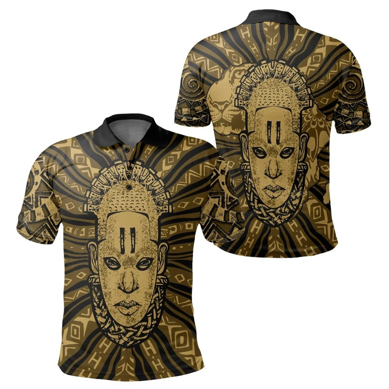 Africa Queen Idia Polo Shirt, African Polo Shirt For Men Women