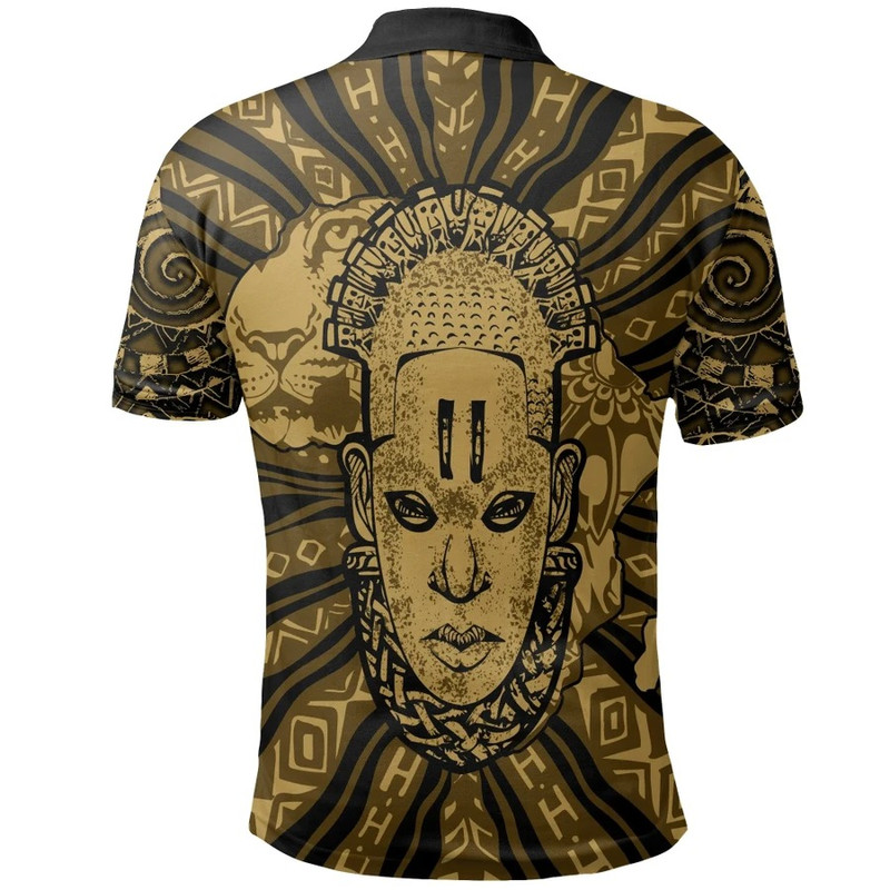 Africa Queen Idia Polo Shirt, African Polo Shirt For Men Women