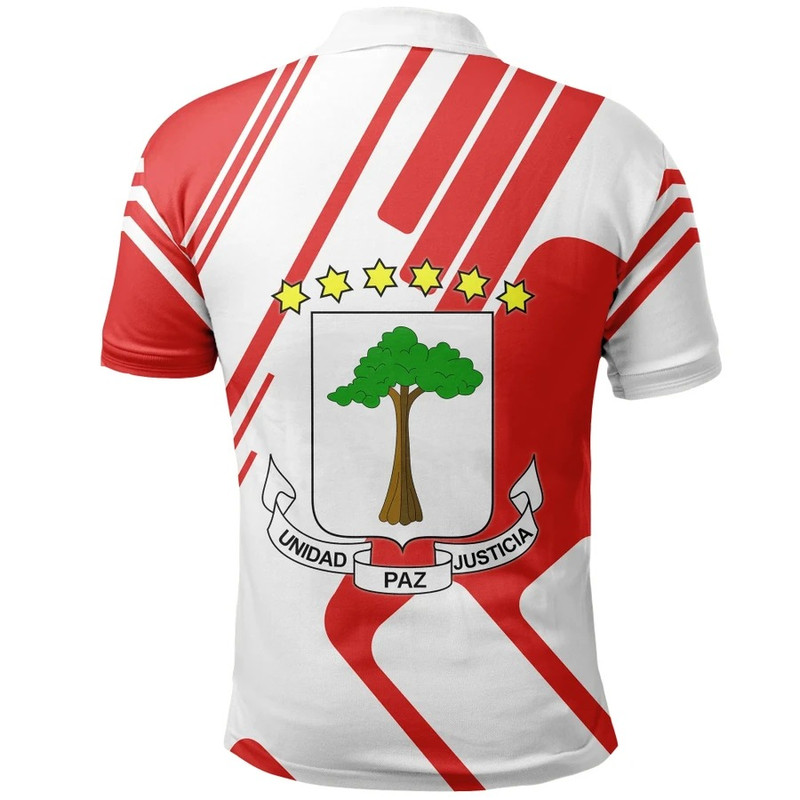 Equatorial Guinea Polo Shirt Rockie Style, African Polo Shirt For Men Women