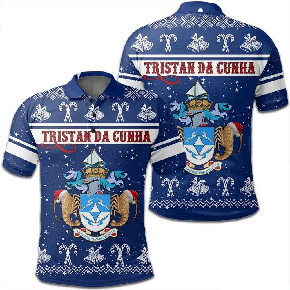 Tristan da Cunha Polo Shirt Christmas, African Polo Shirt For Men Women