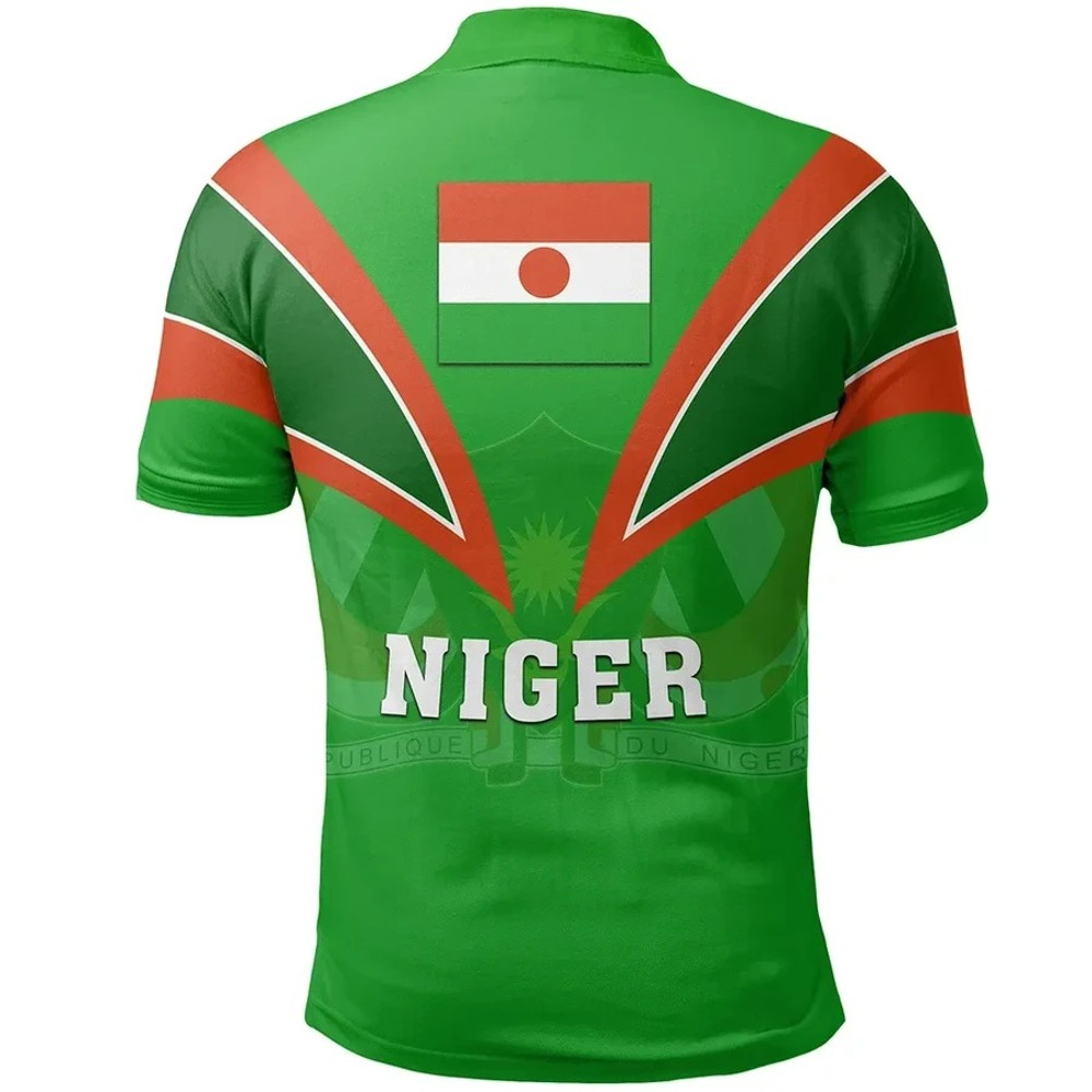 Niger Polo Shirt Tusk Style, African Polo Shirt For Men Women