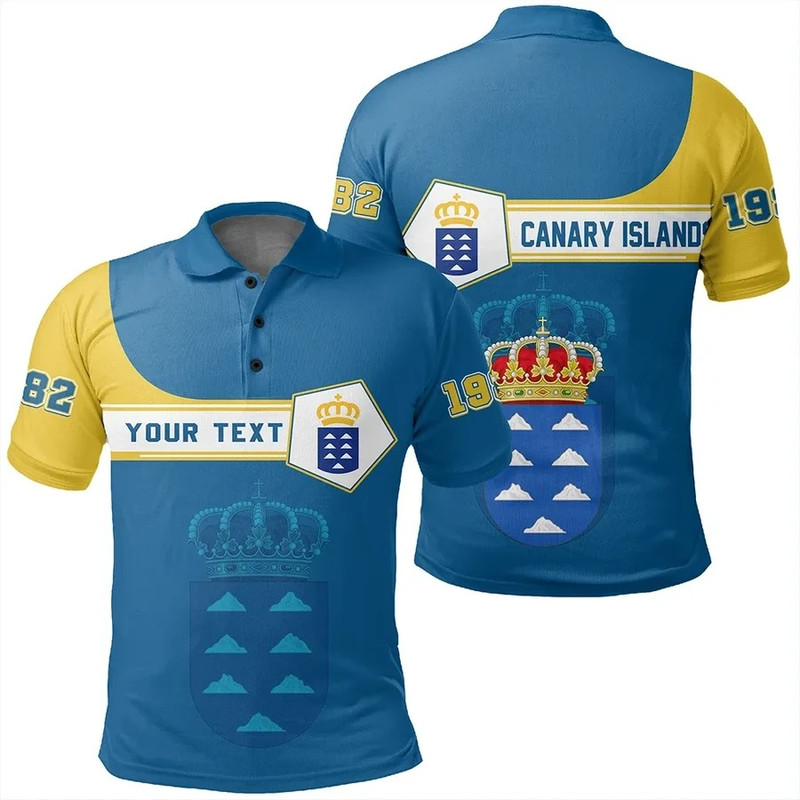 Custom Canary Islands Polo Shirt Pentagon Style, African Polo Shirt For Men Women