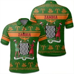 zambia polo shirt christmas, african polo shirt for men women