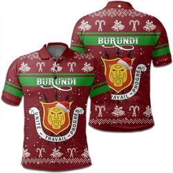 burundi polo shirt christmas, african polo shirt for men women
