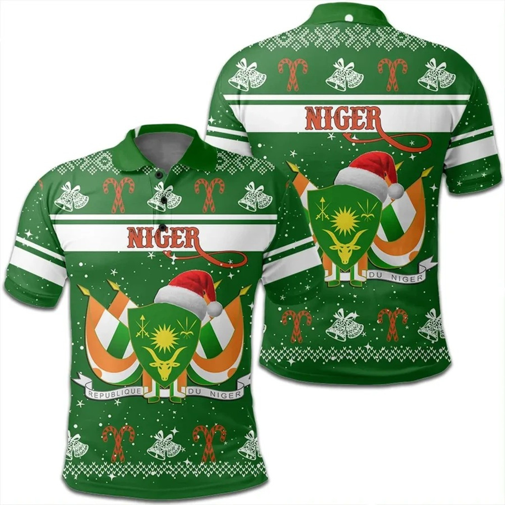 Niger Polo Shirt Christmas, African Polo Shirt For Men Women
