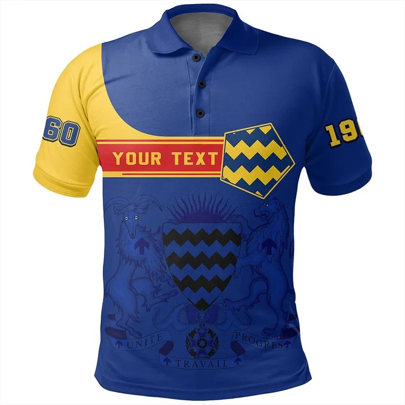 Custom Chad Polo Shirt Pentagon Style, African Polo Shirt For Men Women