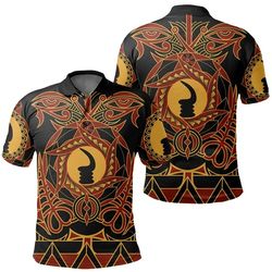akoben polo shirt style, african polo shirt for men women