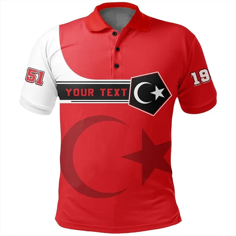 Custom Libya Polo Shirt Pentagon Style, African Polo Shirt For Men Women