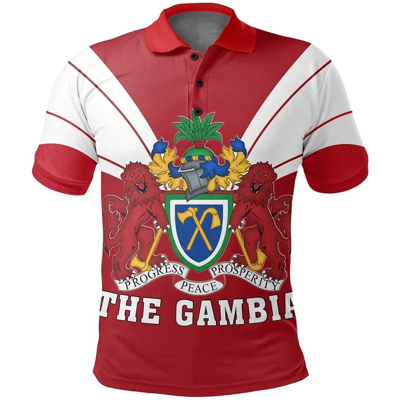The Gambia Polo Shirt Tusk Style, African Polo Shirt For Men Women
