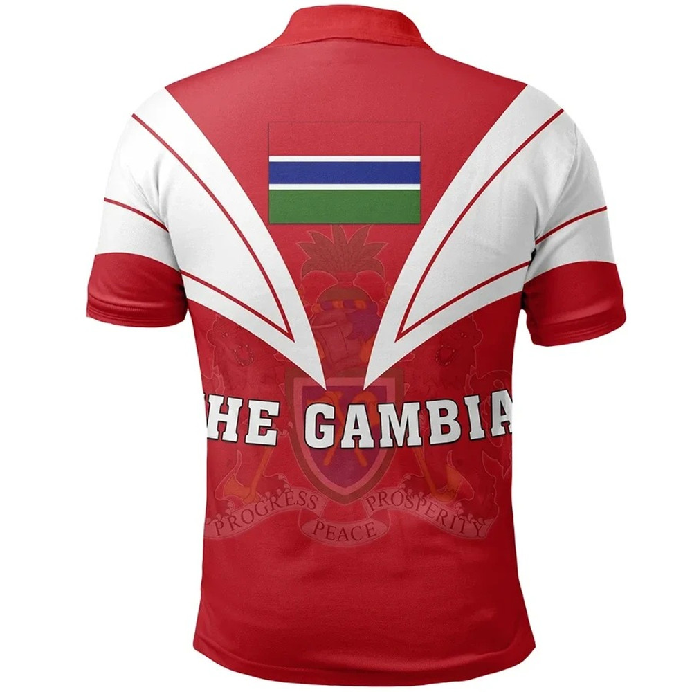 The Gambia Polo Shirt Tusk Style, African Polo Shirt For Men Women