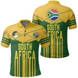 sport south africa springbok polo shirt, african polo shirt for men women