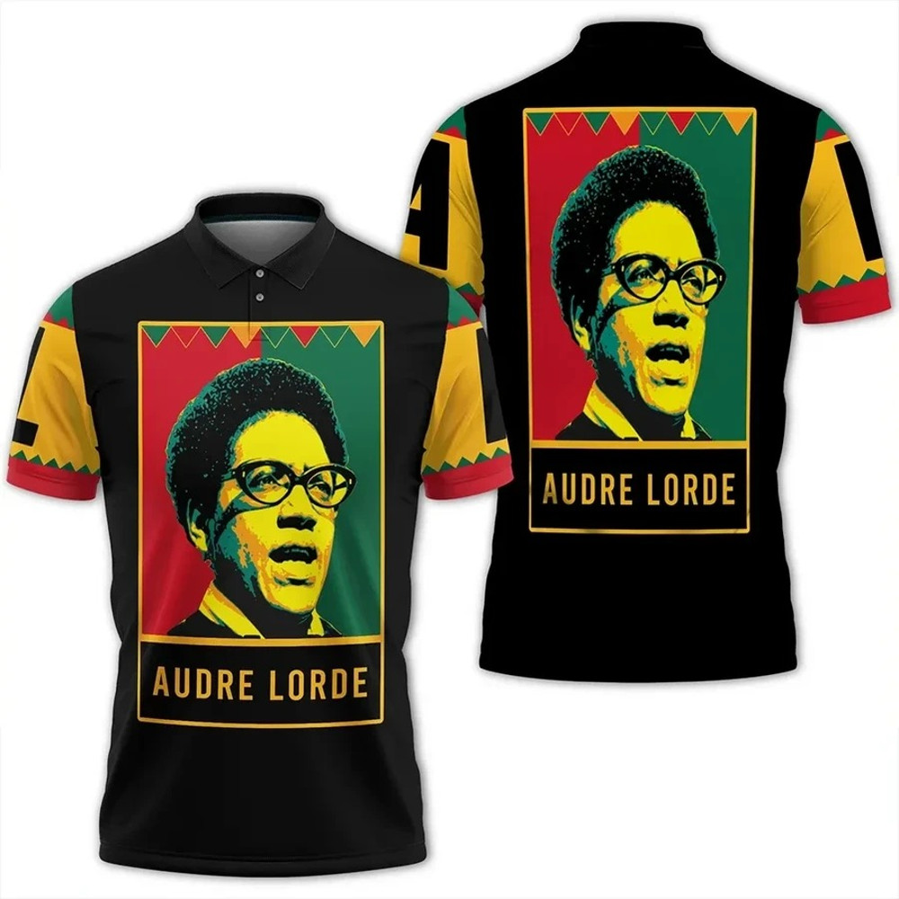 Audre Lorde Black History Month Style Women Polo Shirt, African Polo Shirt For Men Women