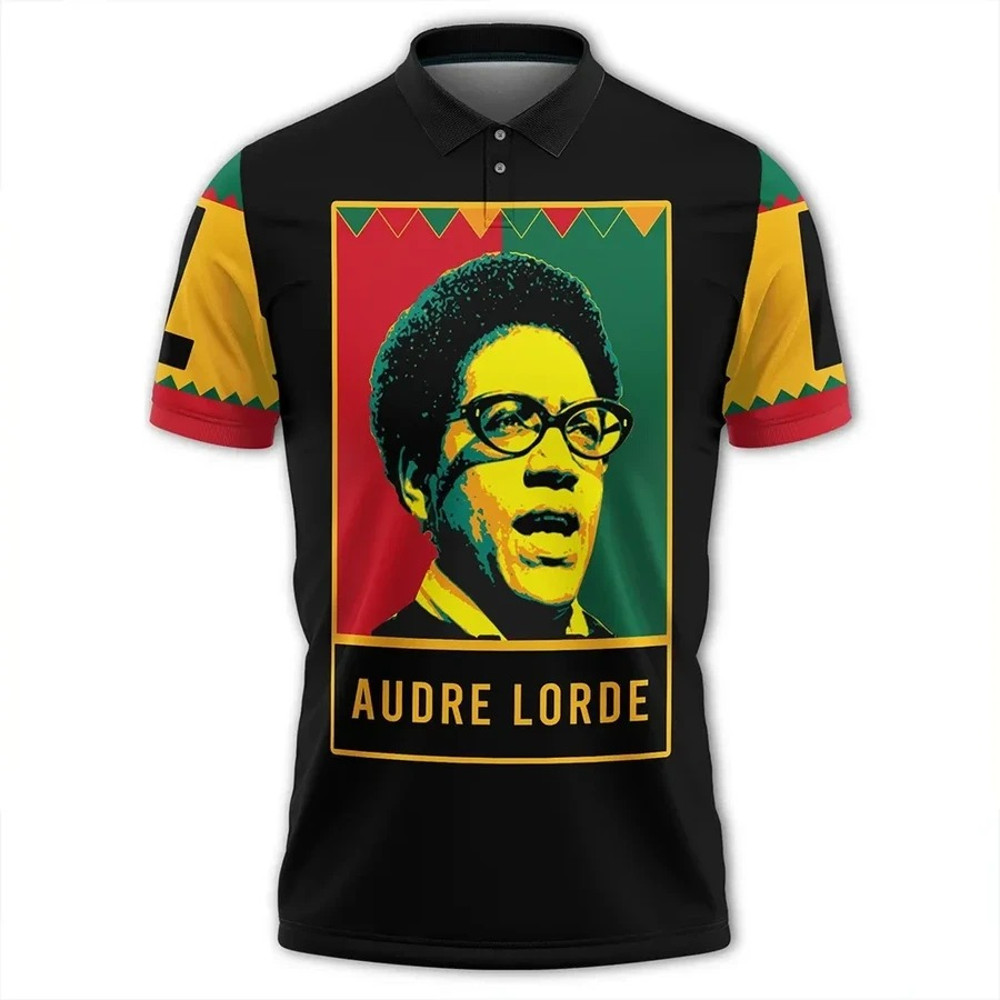 Audre Lorde Black History Month Style Women Polo Shirt, African Polo Shirt For Men Women