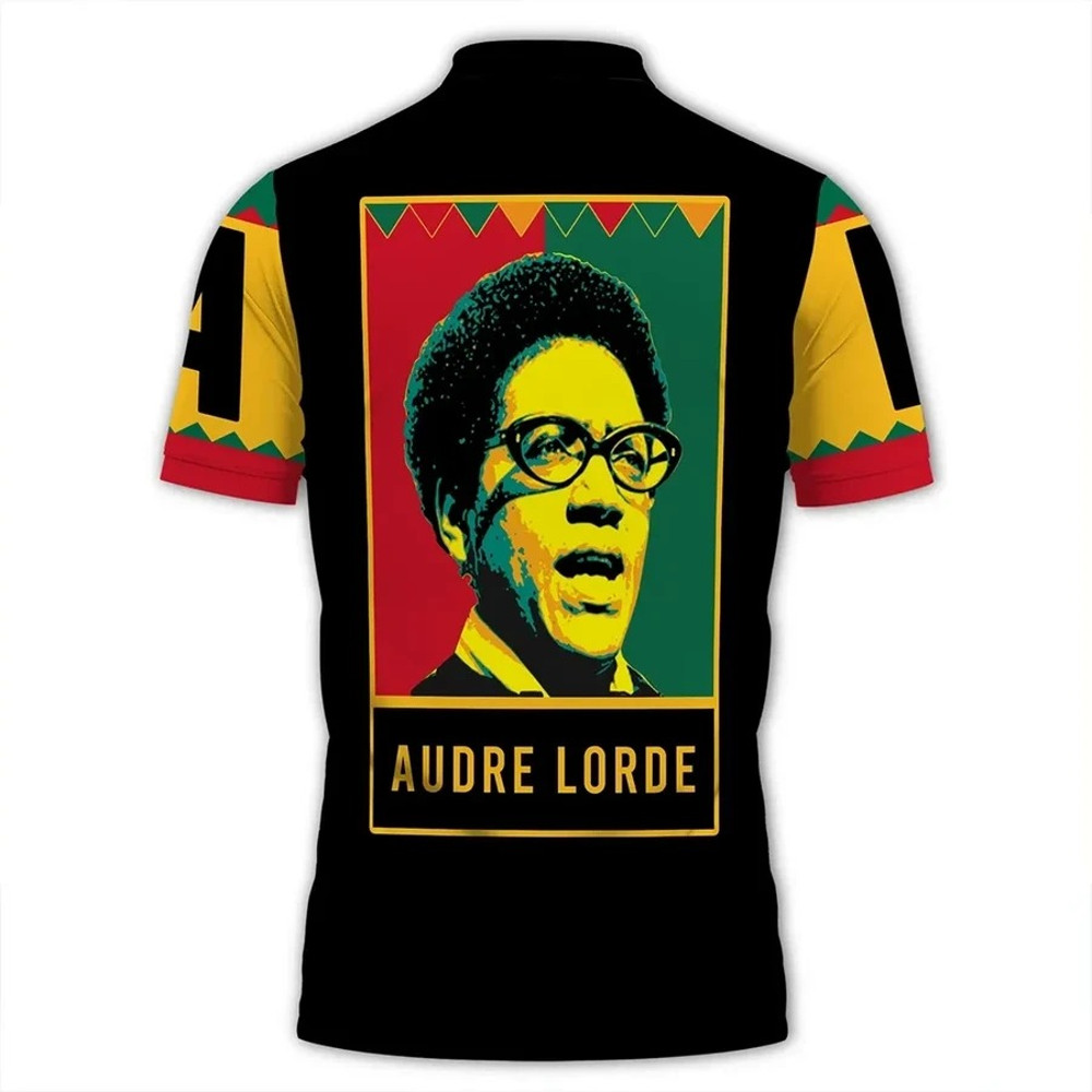 Audre Lorde Black History Month Style Women Polo Shirt, African Polo Shirt For Men Women