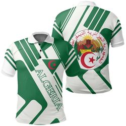 algeria polo shirt rockie style, african polo shirt for men women
