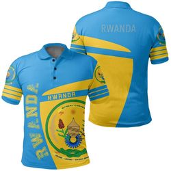 rwanda polo shirt sport premium, african polo shirt for men women