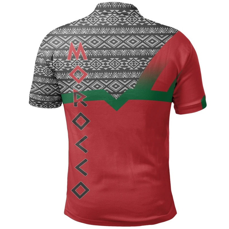 Morocco Pride Tribal Polo Shirt - Prime Style, African Polo Shirt For Men Women