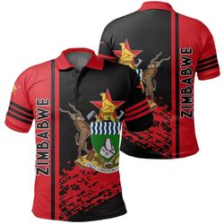 zimbabwe quarter style polo shirt, african polo shirt for men women