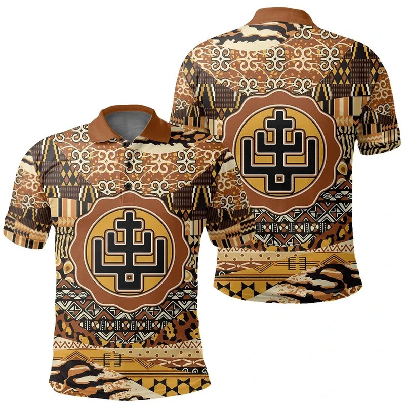 Som Onyankopon Polo Shirt Leo Style, African Polo Shirt For Men Women
