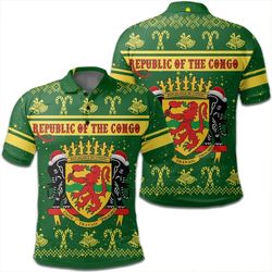 republic of the congo polo shirt christmas, african polo shirt for men women