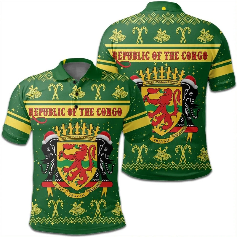Republic of the Congo Polo Shirt Christmas, African Polo Shirt For Men Women