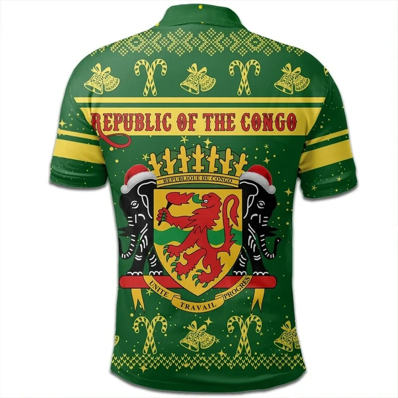 Republic of the Congo Polo Shirt Christmas, African Polo Shirt For Men Women