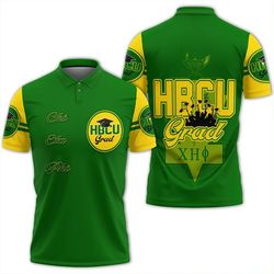 chi eta phi hbcu grad polo shirt, african polo shirt for men women