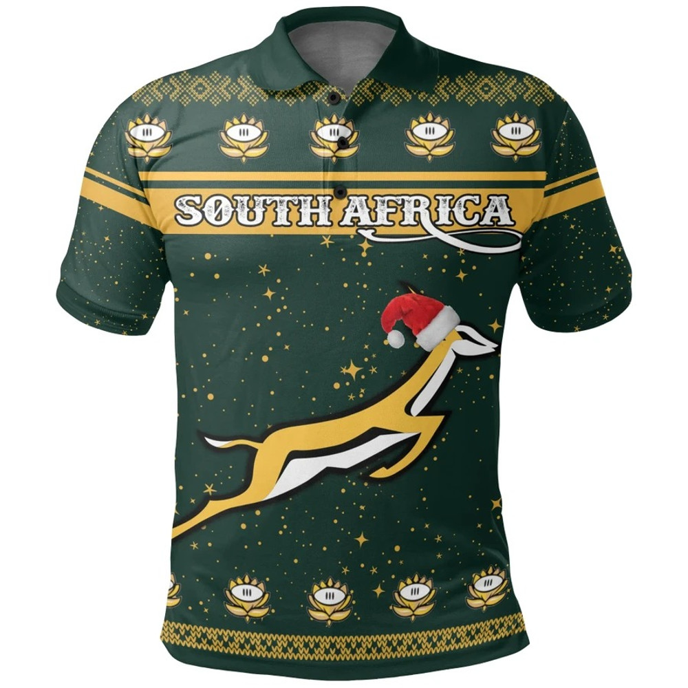South Africa Christmas Polo Shirt, African Polo Shirt For Men Women