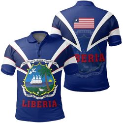 liberia polo shirt tusk style, african polo shirt for men women