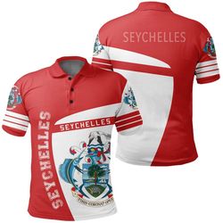 seychelles polo shirt sport premium, african polo shirt for men women