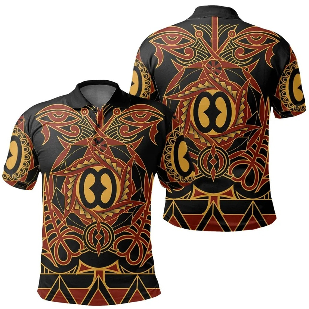 Nyame Biribi Wo Soro Polo Shirt Style, African Polo Shirt For Men Women