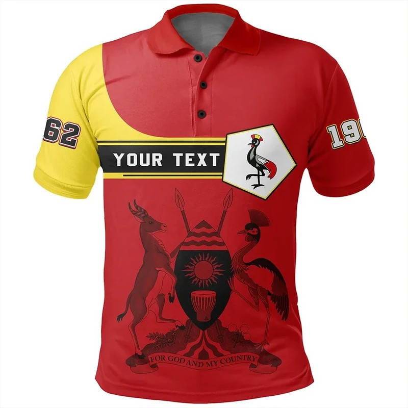 Custom Uganda Polo Shirt Pentagon Style, African Polo Shirt For Men Women
