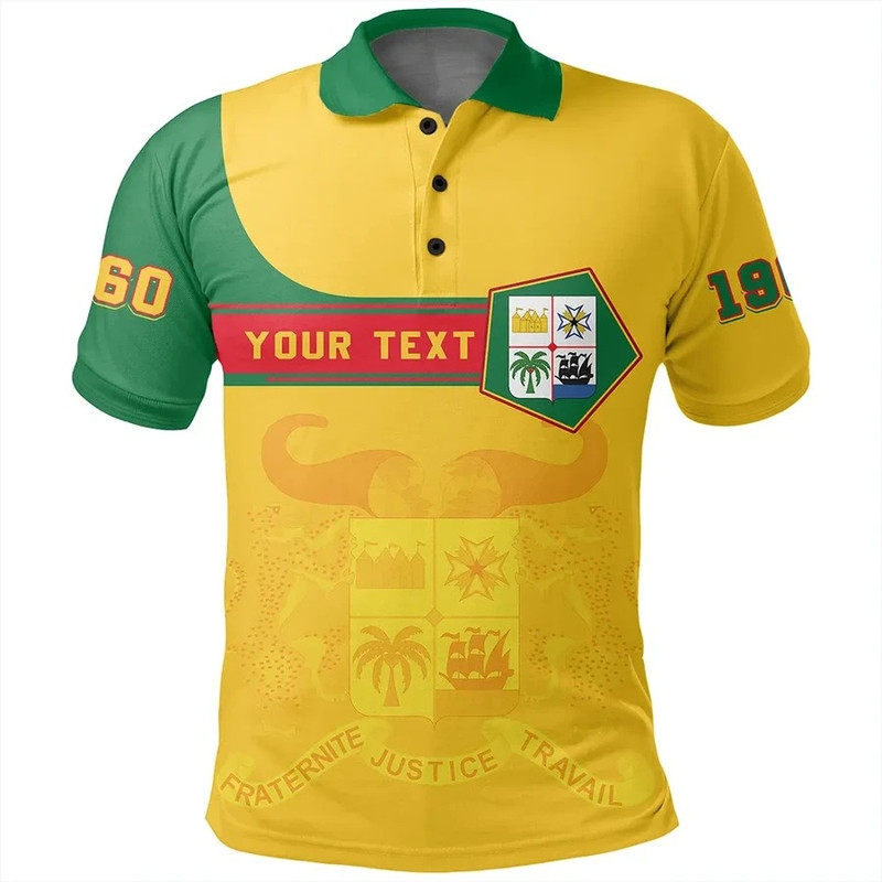 Custom Benin Polo Shirt Pentagon Style, African Polo Shirt For Men Women