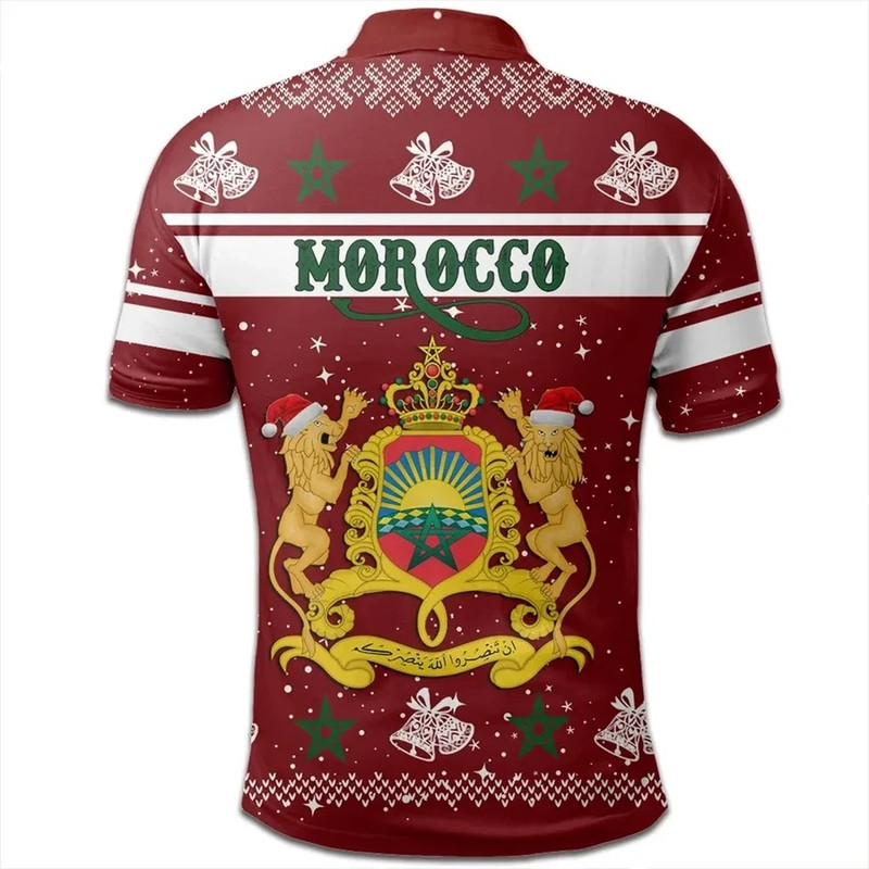 Morocco Polo Shirt Christmas, African Polo Shirt For Men Women